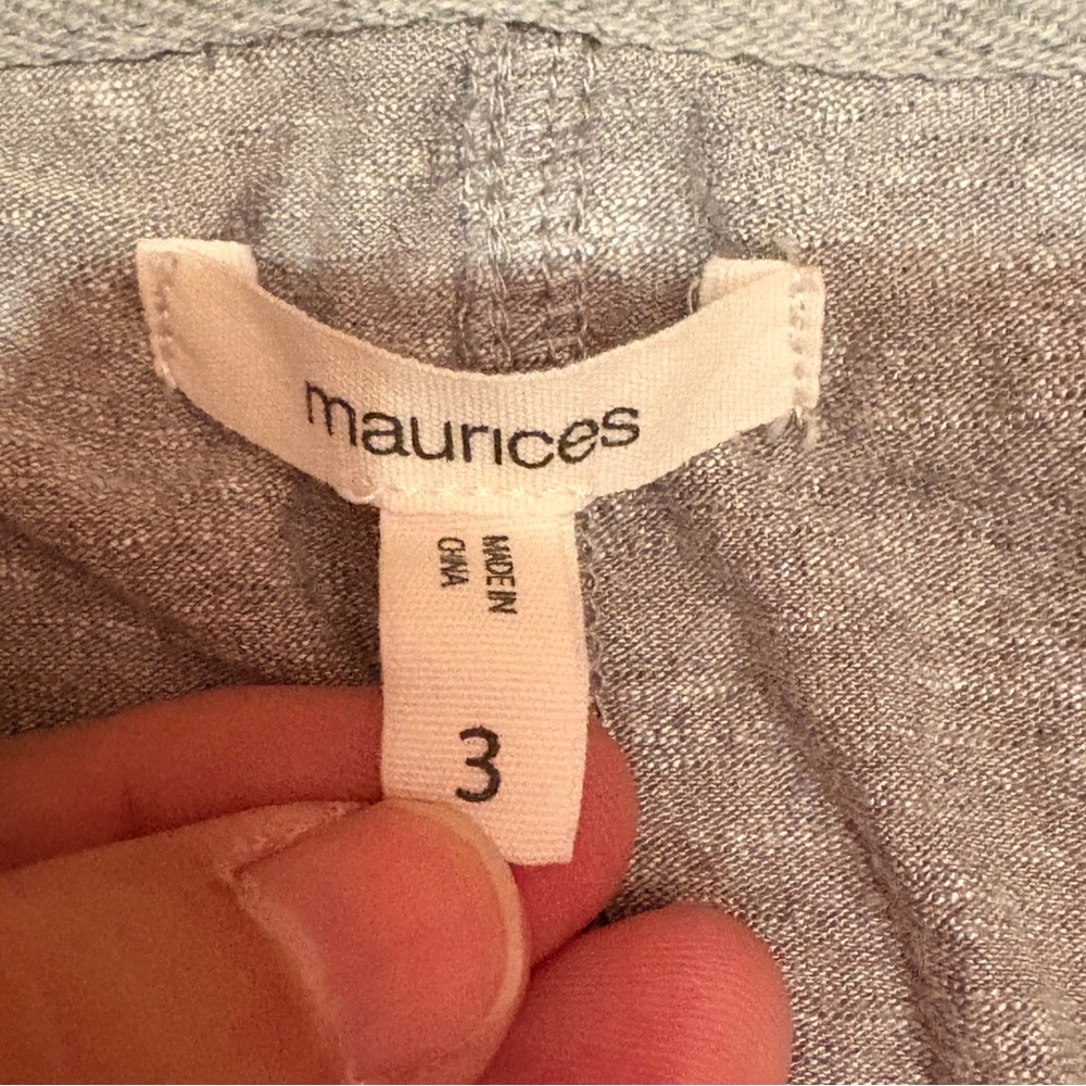 Maurices Lightweight Cardigan Jacket Size 3X Grey Cowl High Neck Office School - Picture 4 of 13